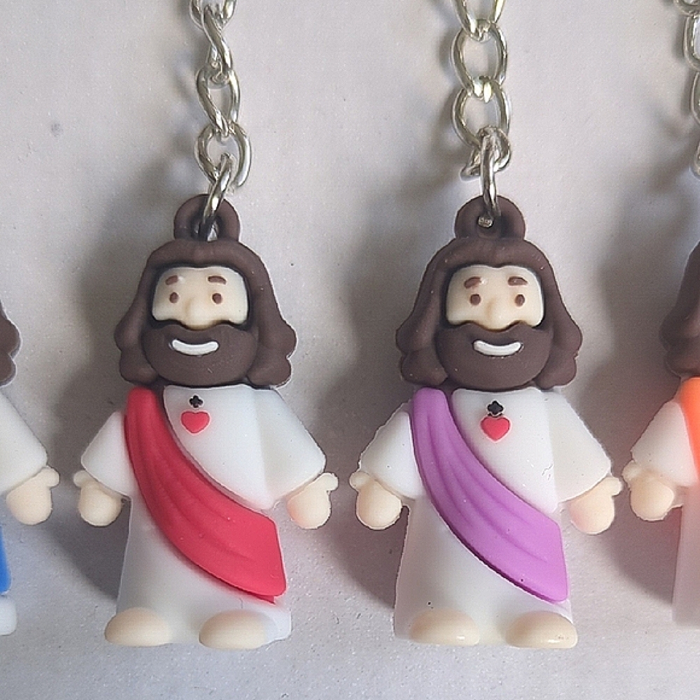 Jesus Keychain Pick Your Color - Picture 2 of 7